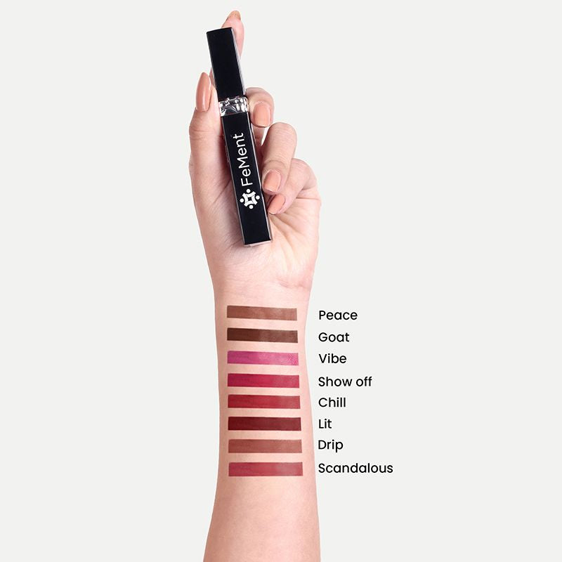 FeMent Clean Matte Liquid Lipstick - SCANDALOUS