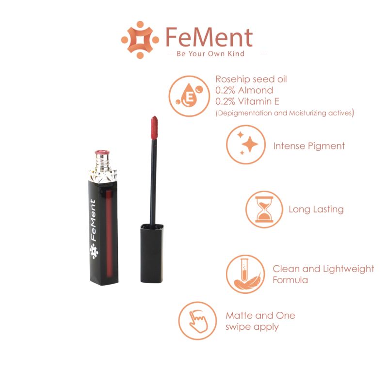 FeMent Clean Matte Liquid Lipstick - SHOW OFF