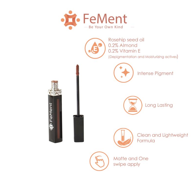 FeMent Clean Matte Liquid Lipstick - PEACE
