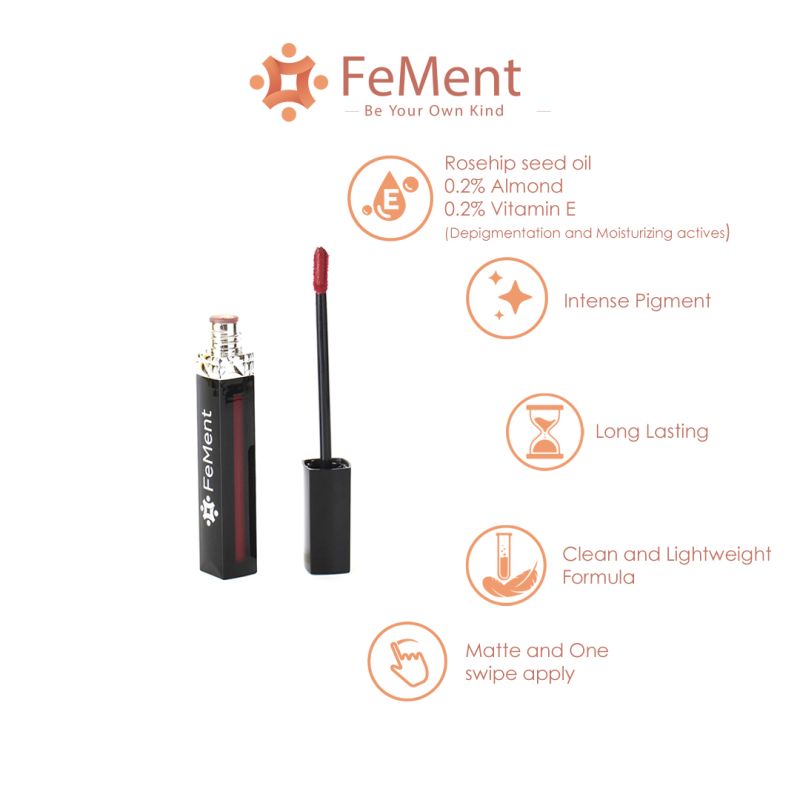 FeMent Clean Matte Liquid Lipstick -LIT